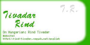 tivadar rind business card